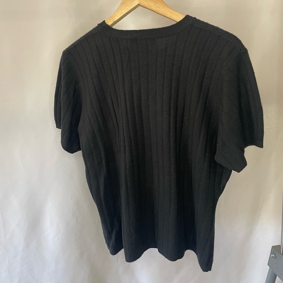 Black Knit T-Shirt - Picture 4 of 4